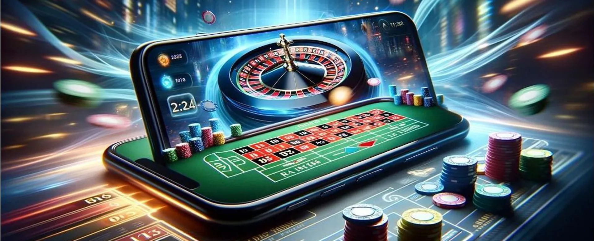 Nustar One Casino background with vibrant gaming elements